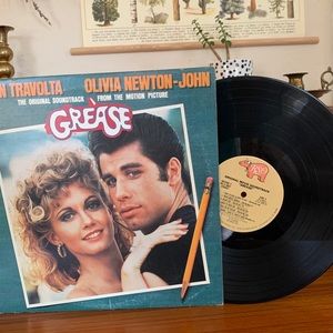 Vintage 1978 Vinyl Record - Grease Soundtrack